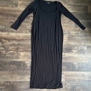 Elegant Black Long Sleeve Dress